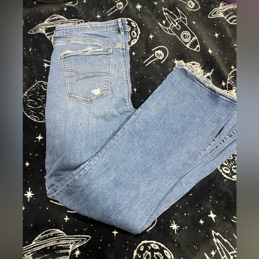 Flare light wash jeans
